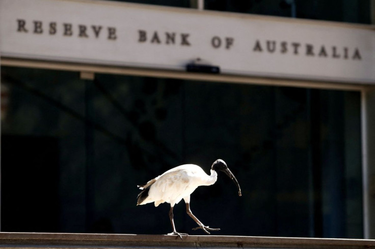 An ibis bird perches next to the Reserve Bank of Australia headquarters in central Sydney, Australia February 6, 2018. 