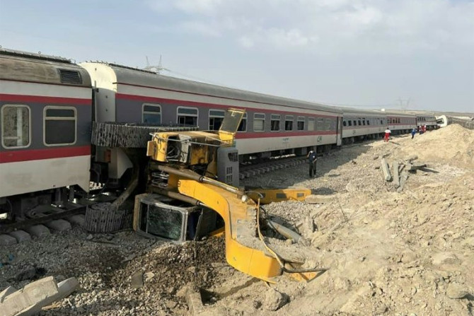 Iranian state media reported that the train derailed after hitting an excavator left too near the tracks