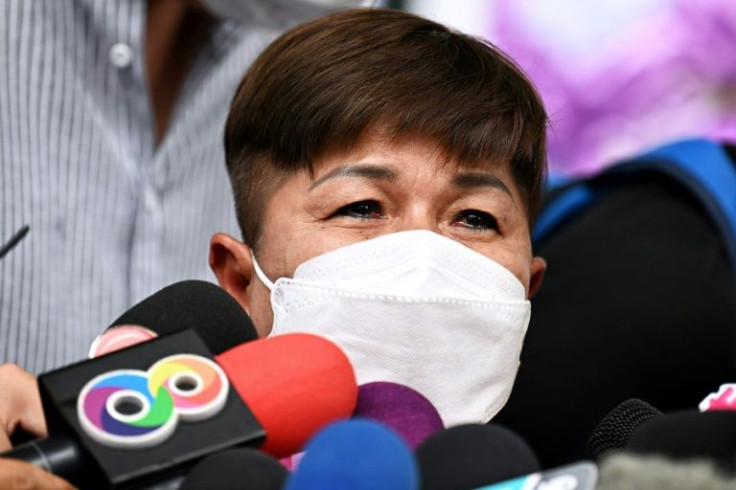 Penh Thanapat, the victim's mother, told reporters she wanted the death penalty for Thitisan