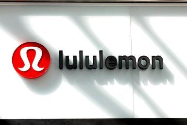 The logo for Lululemon Athletica is seen outside a retail store in New York City, U.S., March 30, 2017. 