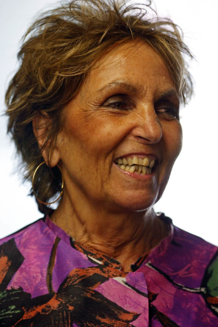 Portuguese artist Paula Rego smiles during the opening of her new gallery Casa das Historias (Stories House) in Cascais September 18, 2009.