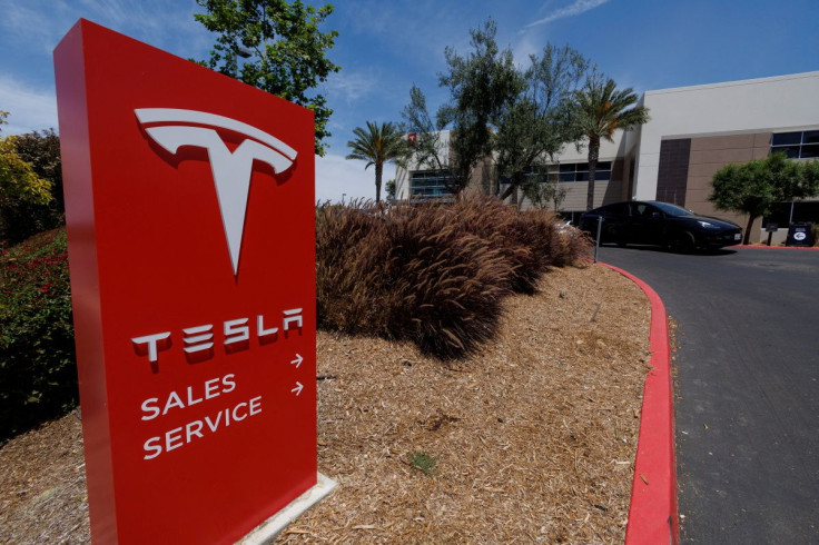 A Tesla service and sales center is shown in Vista, California, U.S., June 3, 2022. 