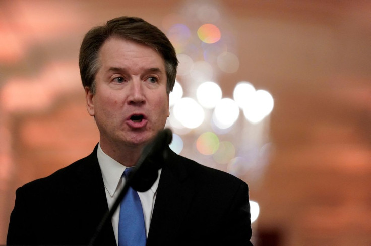 U.S. Supreme Court Associate Justice Brett Kavanaugh speaks during his ceremonial public swearing-in, in the East Room of the White House in Washington, U.S., October 8, 2018.  