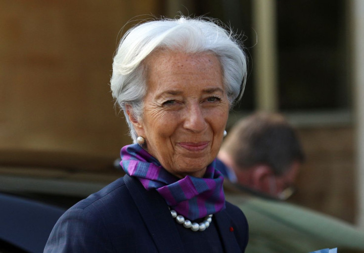 President of European Central Bank Christine Lagarde arrives for a meeting with Cypriot President Nicos Anastasiades at the Presidential Palace in Nicosia, Cyprus March 30, 2022. 