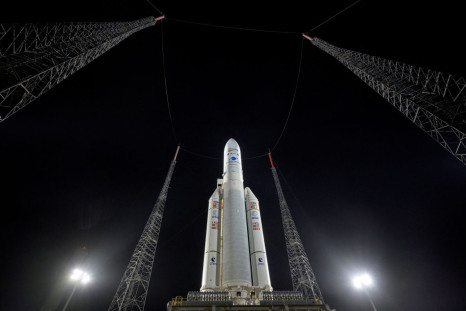 Arianespace's Ariane 5 rocket, with NASAâs James Webb Space Telescope onboard, is seen at the launch pad at Europeâs Spaceport, the Guiana Space Center in Kourou, French Guiana December 23, 2021. NASA/Bill Ingalls/Handout via REUTERS  
