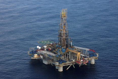 The Homer Ferrington gas drilling rig, operated by Noble Energy and drilling in an offshore block on concession from the Cypriot government, is seen during President Demetris Christofias' visit in the east Mediterranean, Nicosia November 21, 2011.  