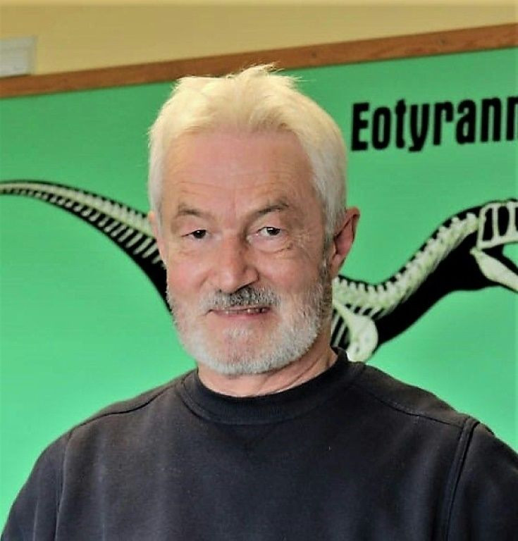 Nick Chase, who the scientists called 'one of Britain's most skilled dinosaur hunters', found most of the new spinosaurid bones