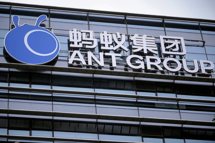 The logo of Ant Group, an affiliate of Alibaba, is pictured at the company's headquarters in Hangzhou, Zhejiang province, China October 29, 2020.