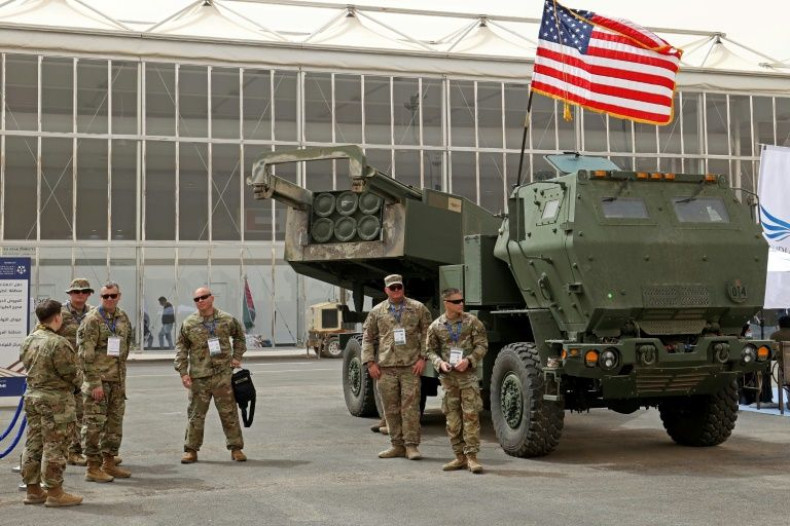 A US M142 High Mobility Artillery Rocket System (Himars), which the United States plans to supply to Ukraine in its war with Russia