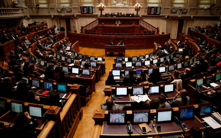 General view shows the Portuguese parliament during a debate on five bills proposing the legalisation of euthanasia, in Lisbon, Portugal February 20, 2020.  