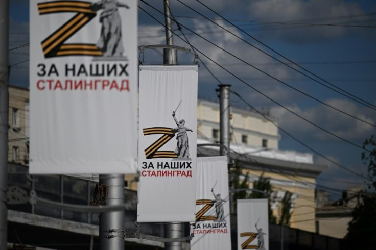 Now, as in other cities across Russia, there are also banners with the letter 'Z', which has become a symbol of Moscow's offensive in Ukraine