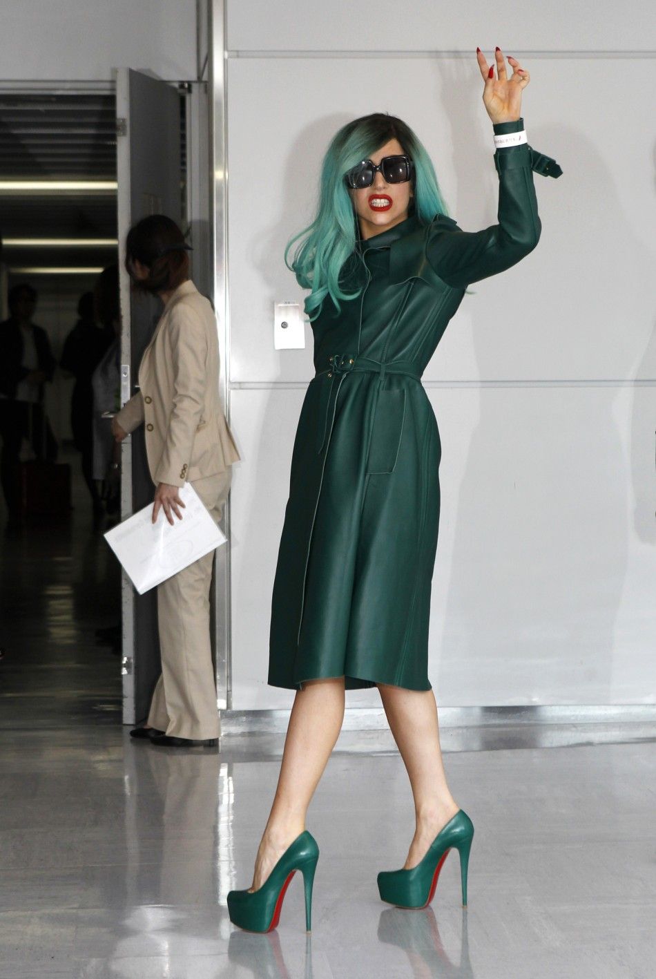 Lady Gaga arrives in Japan