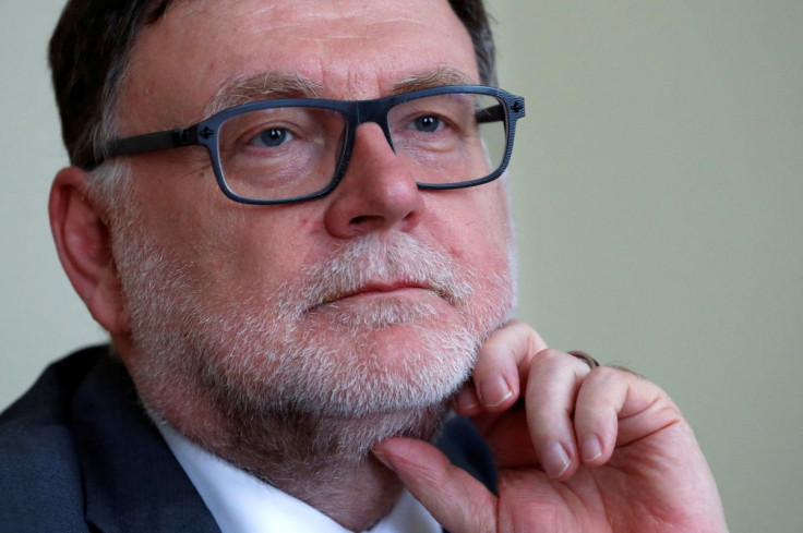 Czech Finance Minister Zbynek Stanjura attends an interview with Reuters in Prague, Czech Republic, June 9, 2022. Picture taken June 9, 2022.