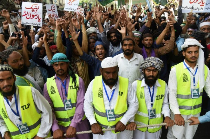 Thousands rallied against the remarks in the eastern Pakistani city of Lahore on Friday, at the call of a radical religious party