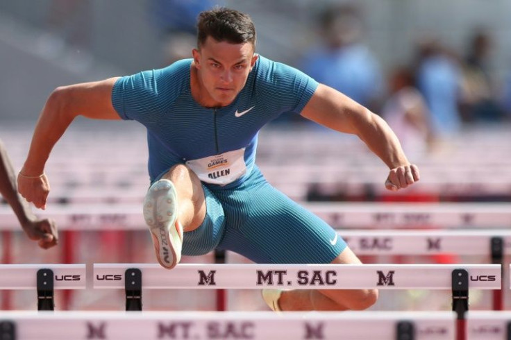 Hurdler Devon Allen scorched to the third fastest 110m hurdles time in history at the New York Grand Prix on Sunday