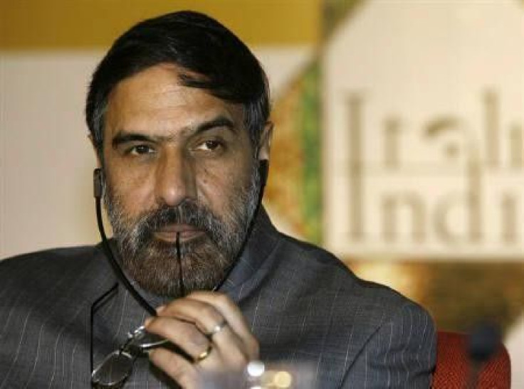 Trade Minister Anand Sharma in New Delhi December 14, 2009. Sharma said on Tuesday a dispute over restrictions on the import of Chinese telecoms equipment will not hurt commercial ties between the world's two fastest-growing economies. 