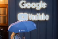 The logos of Google and YouTube are seen in Davos, Switzerland, May 22, 2022. Picture taken May 22, 2022.   