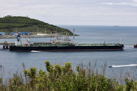 Kriti Legend oil tanker is seen at the crude oil terminal Kozmino in Nakhodka Bay near the port city of Nakhodka, Russia June 13, 2022. 