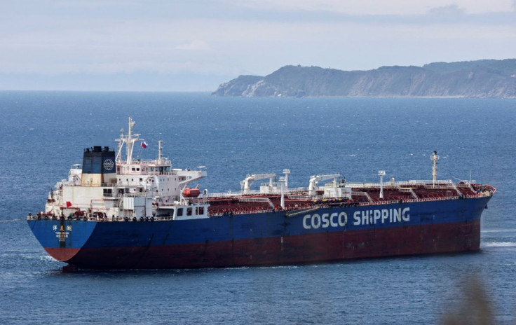 Yang Mei Hu oil products tanker owned by COSCO Shipping gets moored at the crude oil terminal Kozmino on the shore of Nakhodka Bay near the port city of Nakhodka, Russia June 13, 2022. 