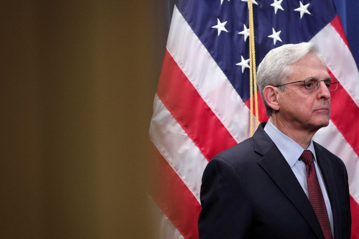 U.S. Attorney General Merrick Garland attends a news conference in Washington, U.S April 21, 2022. Win McNamee/Pool via 