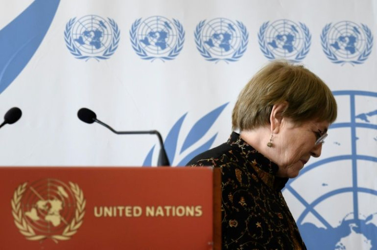 Speculation had been rife for months about whether UN rights chief Michelle Bachelet would seek a second term