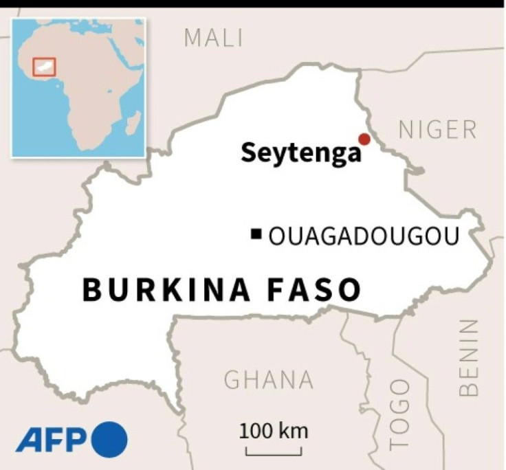 Map of Burkina Faso locating village of Seytenga