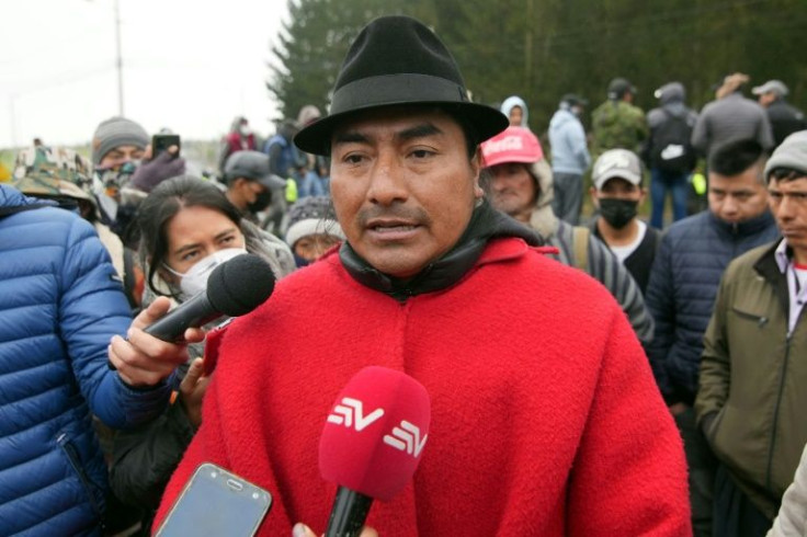 Ecuador Indigenous leader Leonidas Iza was arrested a day after protesters blocked roads across the country to demand fuel prices be lowered