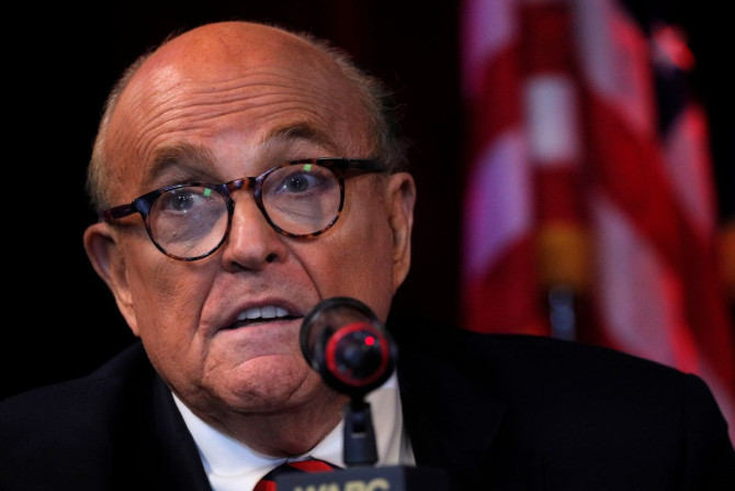 Former New York City Mayor Rudy Giuliani speaks about the 20th anniversary of the September 11, 2001 attacks, during an appearance on the John Catsimatidis radio show in New York City, New York, U.S., September 10, 2021.  