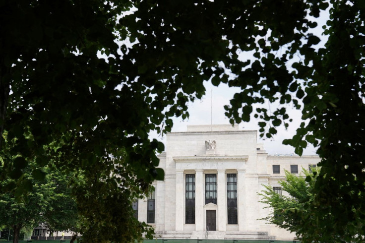 The exterior of the Marriner S. Eccles Federal Reserve Board Building is seen in Washington, D.C., U.S., June 14, 2022. 