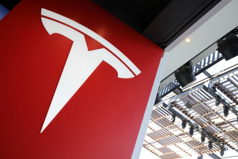 A Tesla logo is seen in Los Angeles, California U.S. January 12, 2018. 