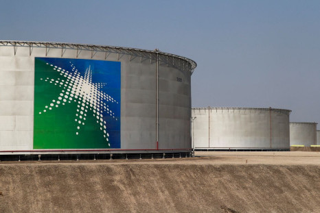 A view shows branded oil tanks at Saudi Aramco oil facility in Abqaiq, Saudi Arabia October 12, 2019. 