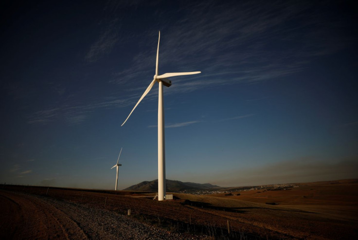 Wind turbines produce renewable energy outside Caledon, South Africa, May 20, 2020. Picture taken May 20, 2020.