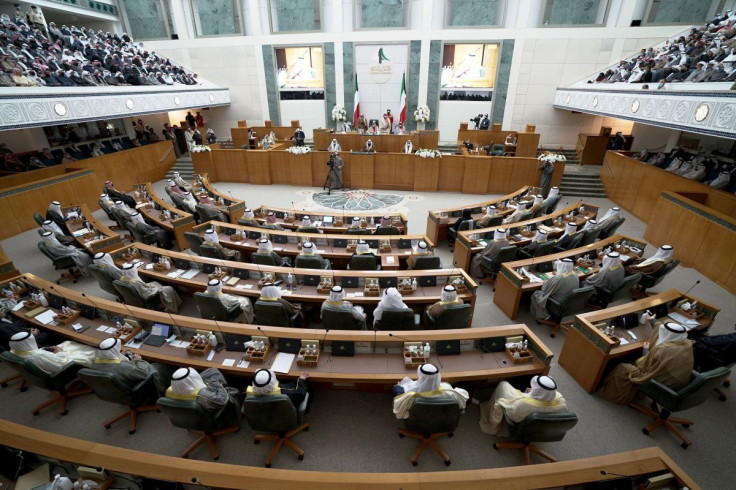 A view shows the first parliament session held after elections, in Kuwait City, Kuwait December 15, 2020.