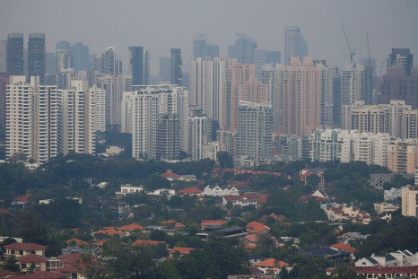 Buildings are shrouded by haze in Singapore September 12, 2019. 
