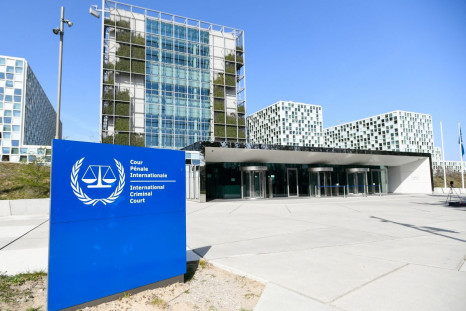 An exterior view of the International Criminal Court in the Hague, Netherlands, March 31, 2021. 