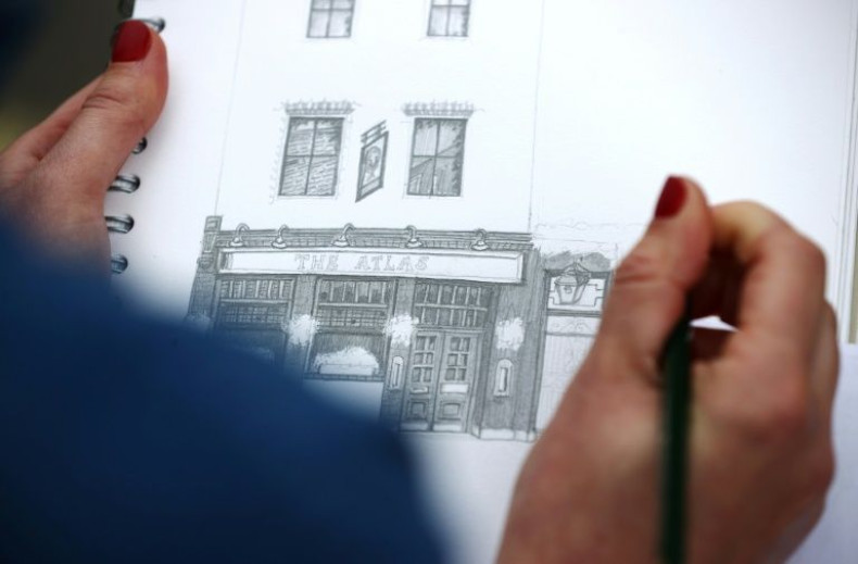 Lydia Wood has set herself a target of drawing all 3,500 of London's pubs