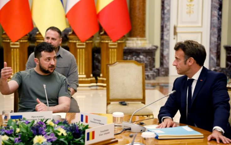 Macron was one of the first European leaders to host the actor-turned-president Zelensky after his election in April 2019