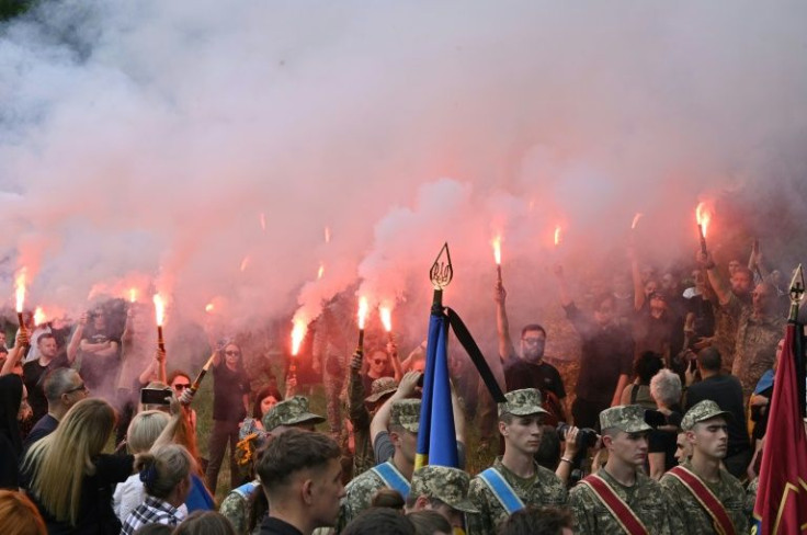 Thousands turned out in Kyiv's Independence Square to pay tribute to Ratushny