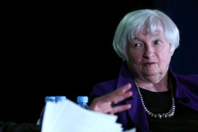 US Treasury Secretary Janet Yellen speaks at a policy forum in Washington on June 9, 2022
