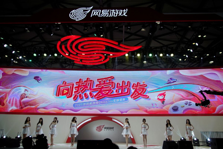 The logo of internet technology company Netease is seen at the China Digital Entertainment Expo and Conference, also known as ChinaJoy, in Shanghai, China July 30, 2021.