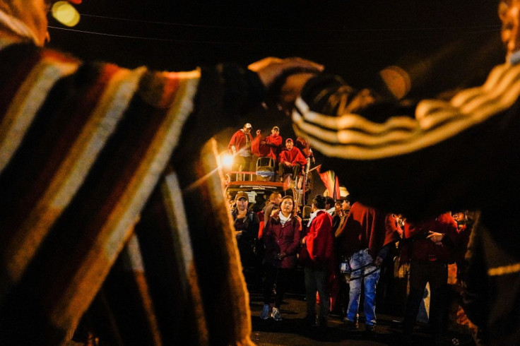 Indigenous people coming from other communities arrive to Quito following the protests against Ecuador's President Guillermo Lasso's economic and environmental policies, in Quito, Ecuador, June 19, 2022.