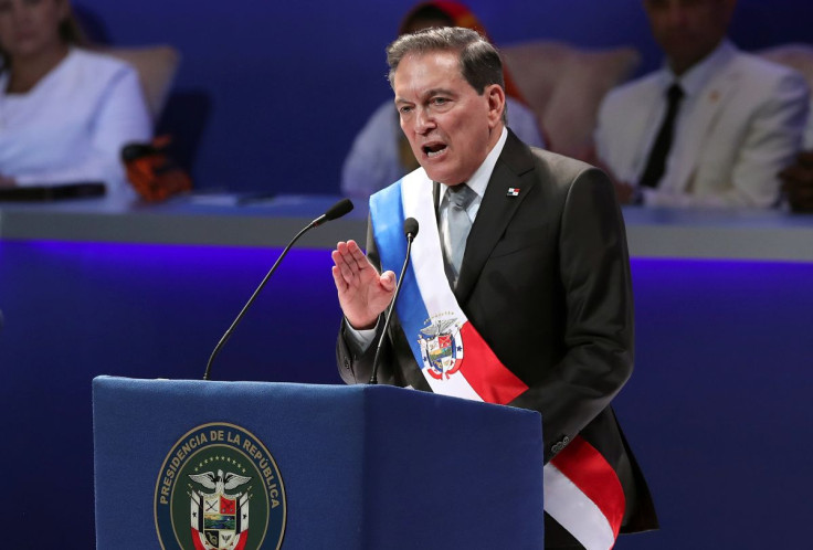 Panama's new President Laurentino Cortizo addresses the audience after receiving the presidential sash during his inauguration ceremony, in Panama City, Panama July 1, 2019.