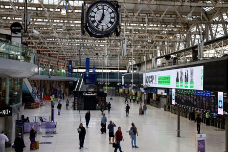 A general view of Waterloo Station, on the first day of national rail strike in London, Britain, June 21, 2022. 