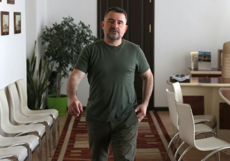 Vadym Lyakh is the mayor of Sloviansk in eastern Ukraine, which could soon become a fighting hotspot Mayor of Sloviansk Vadym Lyakh gestures during an interview with AFP in the eastern Ukrainian city of Sloviansk on June 20, 2022, amid the Russian invasio