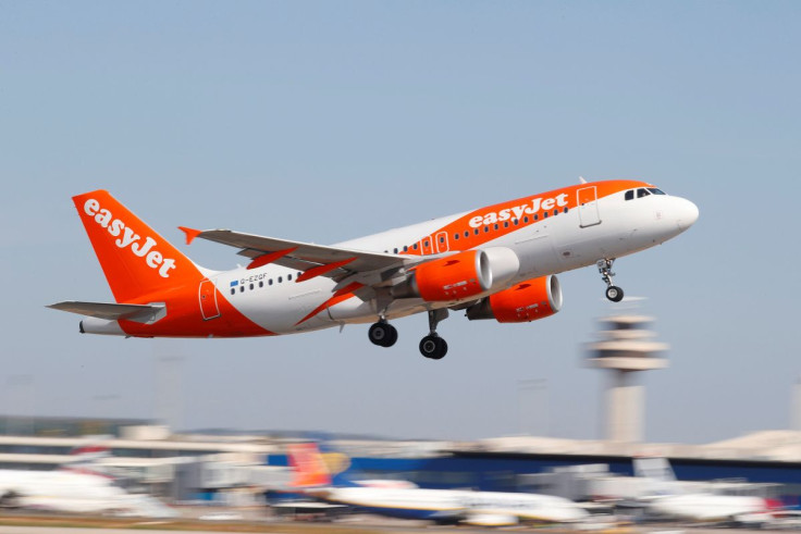 An EasyJet Airbus A319-100 airplane takes off at the airport in Palma de Mallorca, Spain, July 28, 2018.