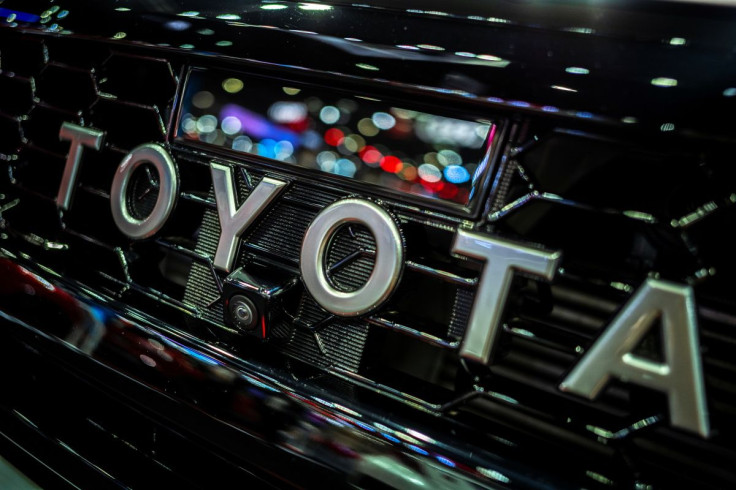 The Toyota logo is pictured at the 43rd Bangkok International Motor Show, in Bangkok, Thailand, March 22, 2022. 