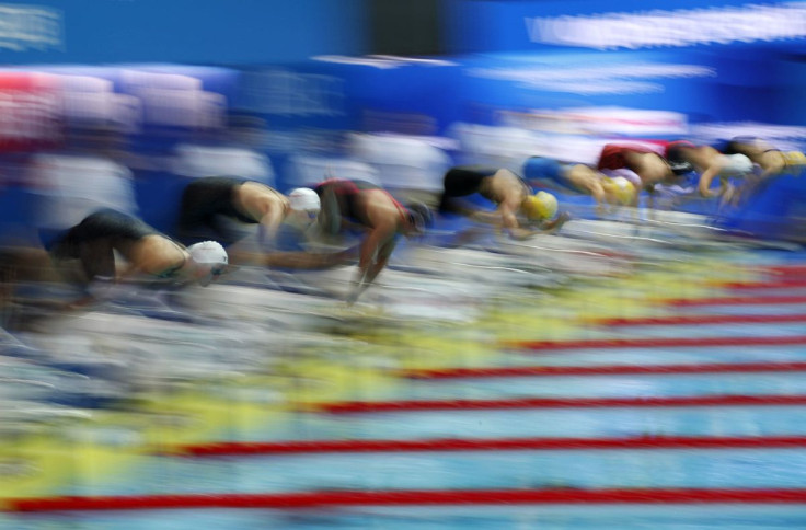 Swimming - 18th FINA World Swimming Championships - Women's 50m Butterfly Heats - Nambu University Municipal Aquatics Center, Gwangju, South Korea - July 26, 2019. Swimmers compete.