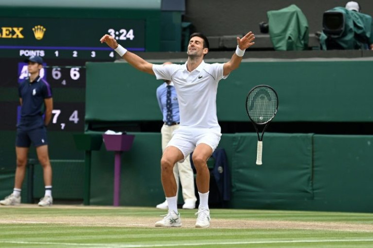 Six of the best: Novak Djokovic celebrates his sixth Wimbledon title in 2021
