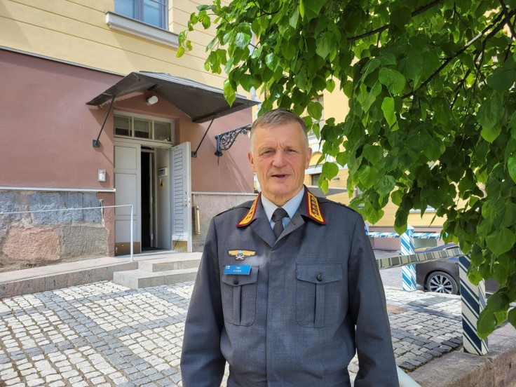 Commander of the Finnish Defence Forces, General Timo Kivinen, 62, poses for a photograph at the Defence Command headquarters in Helsinki, Finland, June 16, 2022. Picture taken June 16, 2022.
