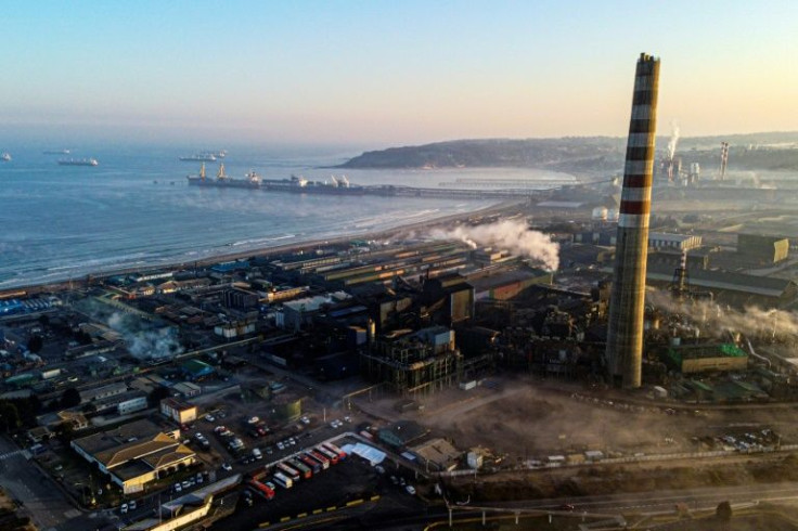 An aerial view of the Codelco company copper smelter in Puchuncavi, Valparaiso region, Chile, is seen June 18, 2022